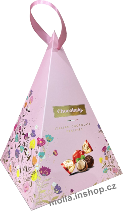 Pyramid pink Nocciola 130g/8ks  Chocolady