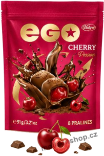 Vobro Ego Cherry 91g/14ks Passion višně sáček pralinky