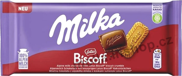 Milka Lotus 90g/24ks