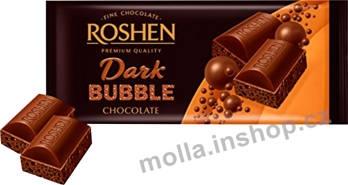 Roshen Bubble hořká čokoláda 80g/20ks