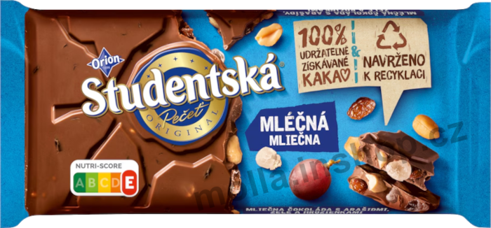 Studentská pečeť mléčná 170g/16ks  Orion