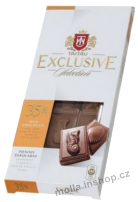Taitau 35% mléčná čokoláda Exclusive 100g/18ks