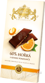 T.č. 60% hořká s pomerančem 80g/15ks    Carla  obdélník čokoláda