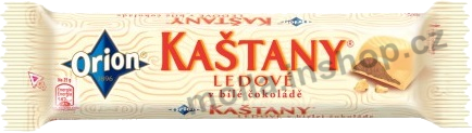 Kaštany tyč.bílá čok.45g/48ks ORION