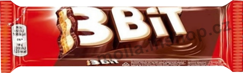 3 BIT 46g/42ks tyčinka červený