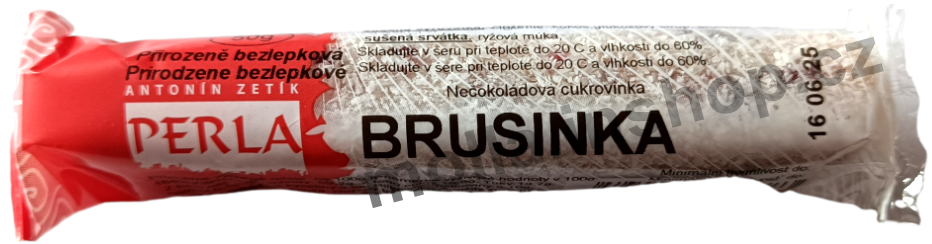 Brusinky v kokosu  50g/36ks ZETÍK/PERLA Bez cukru a přirozeně bezlepkový 