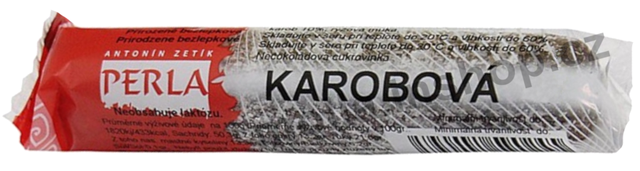 Karobová tyčinka bez laktózy 50g/36ks ZETÍK/PERLA