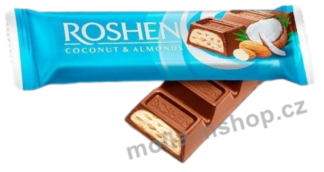 Roshen Bar ml.tyč. kokos a mandle 38g/30ks 
