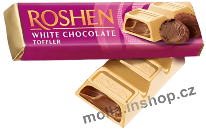 Roshen Bar bílá tyč. Toffler 41g/30ks 
