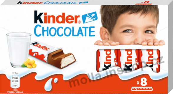 Kinder čokoláda CZ 100g/10ks