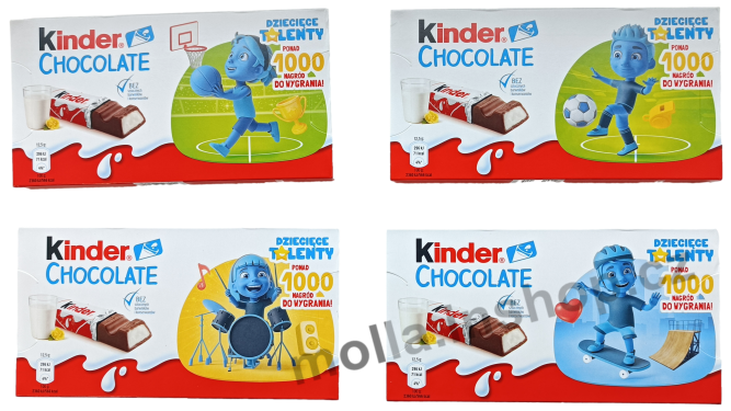 Kinder čokoláda EU 100g/10ks vložený polep