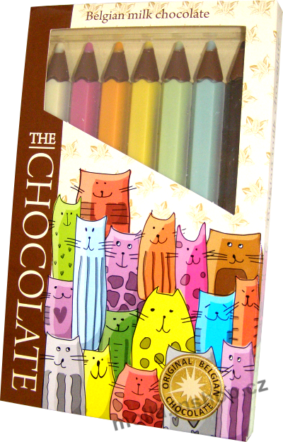Čoko pastelky Kočky 100g/15ks