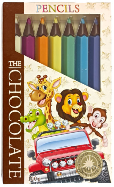 Čoko pastelky Zvířátka 100g/15ks