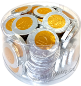 Mince čok.  1120g/1ks  (Eura)   45mm cca100ks  doza