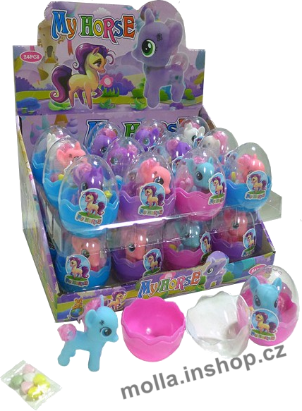 VEJCE My Horse 10g/24ks  plast koník ve vajíčku