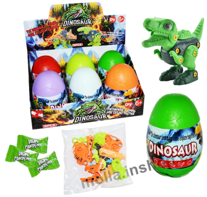 VEJCE DIY Dinosaur 10g/6ks plast Stavebnice Dinosaura Surprise
