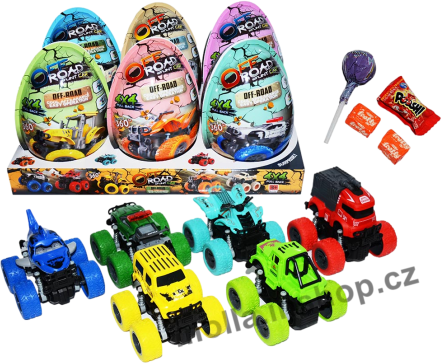 VEJCE XXXL Off Road 4v1 Big Egg  25g/6ks  plast Surprise   car