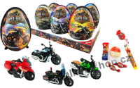 Vejce XXXL Motorcycle 4v1 25g/6  maxi vajíčka plast