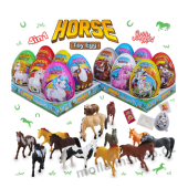 VEJCE XXXL Horse 4v1 20g/6ks plast MAXI Toy Egg Surprise 4in1