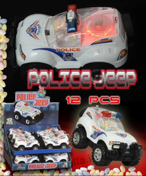 Auto Policie jeep 5g/12ks  svítící
