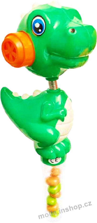 Dinosaurus s houkačkou 7g/12ks s komprimátem s jahodovou příchutí