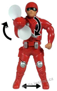 Fireman with fan 5g/12ks hasič, požárník Jimmy Fox