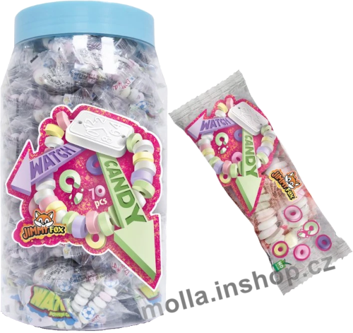Hodinky 14g/70ks  MP  Watch candy Lipo doza plast Jimmy Fox  JF