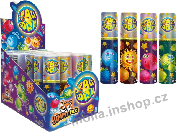 Spray Space 25ml/24ks Jimmy Fox ovocný