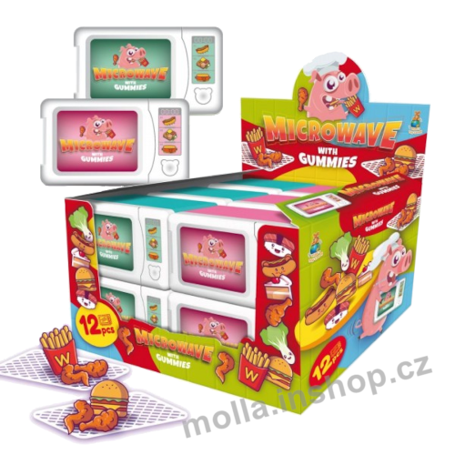 Mikrovlnka s cukrovinkou 35g/12ks  želé