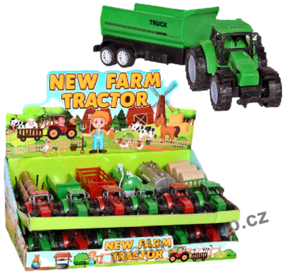 Traktor s cisternou 5g/12ks New Farm 