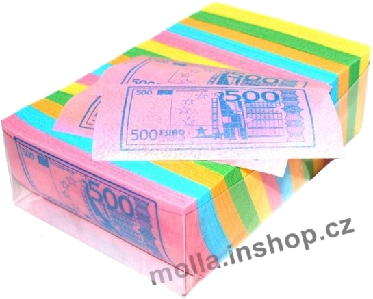 Jedlý papír BANKOVKY 150ks České koruny