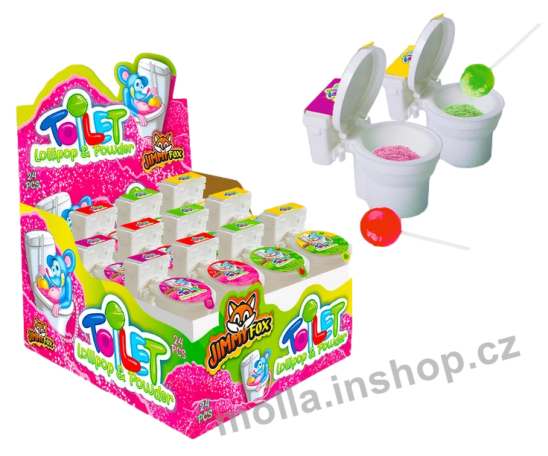 Záchod 15g/24ks Jimmy Fox lízátko s práškem