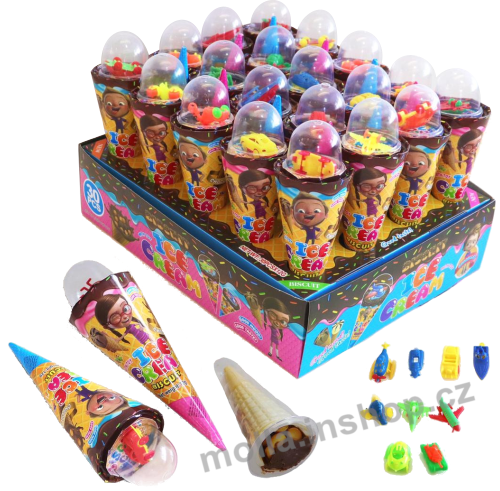 Zmrzlinky s hračkou 12g/30ks Ice Cream With Toy Kornoutky