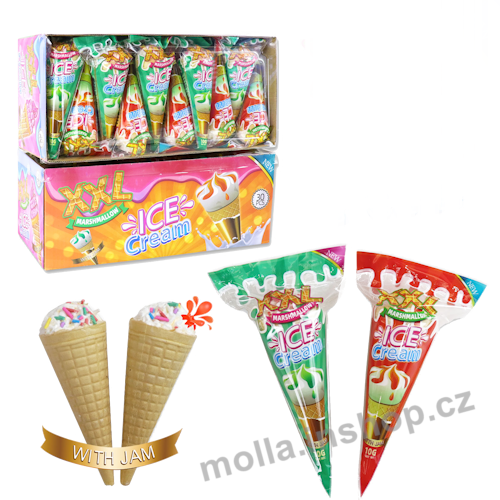 Zmrzlinka Ice Cream 10g/30ks XXL marshmallow v oplatce