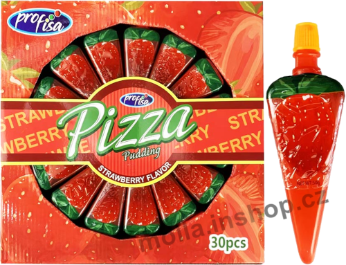 Želé PIZZA Strawberry 50g/30ks pudding Jelly Candy