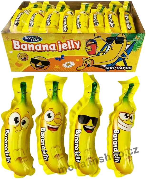 Želé New Banana Jelly 60g/24ks