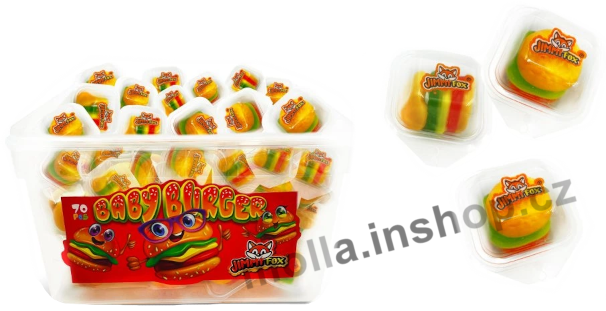 Želé Hamburger 10g/70ks balený Jimmy Fox  JF