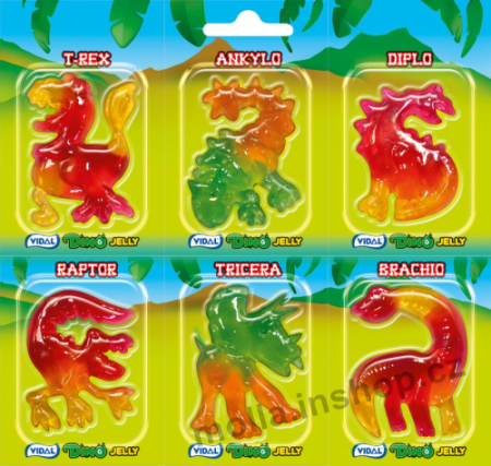 Želé ve vaničce DINO Jelly 11g/66ks  VIDAL