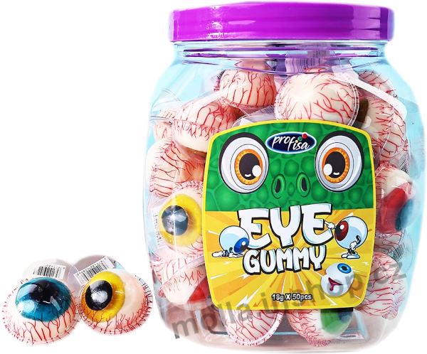 Želé oči  Eye Gummy in Jar  18g/50ks  XXL