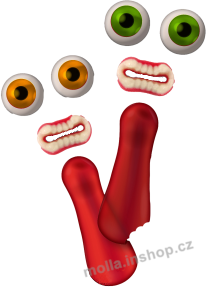 Želé Eat Me 25g/20ks želé zuby, oči, jazyk