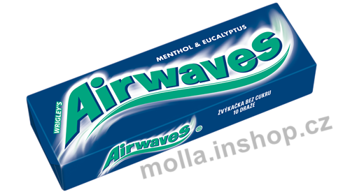 Wrigley's AIRWAVES eukalypt mentol dražé 14g/30ks modré