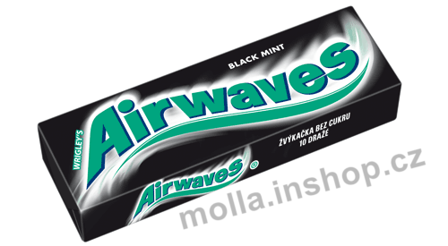 Wrigley's AIRWAVES black mint dražé14g/30ks