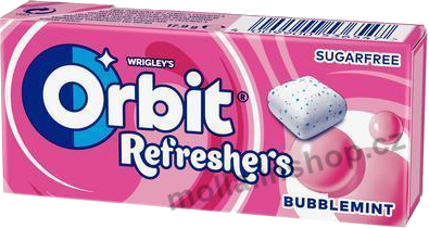 Wrg Orbit Refreshers Bubblemint 17.9g/12ks draže