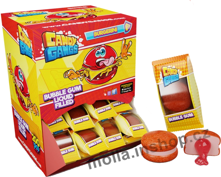 Žvýkačka Hamburger 4g/200ks Bubble gum With Jam