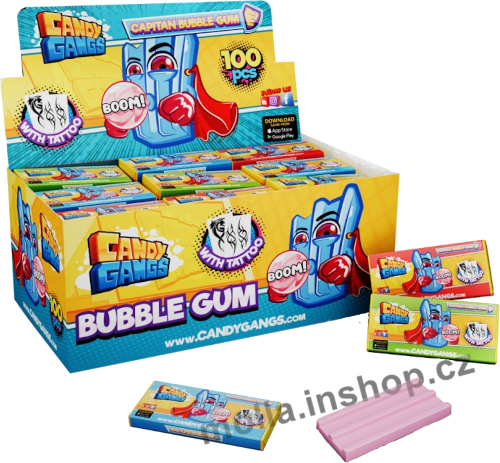 Žvýkačka Capitan CG 3,5g/100ks  s tetováním