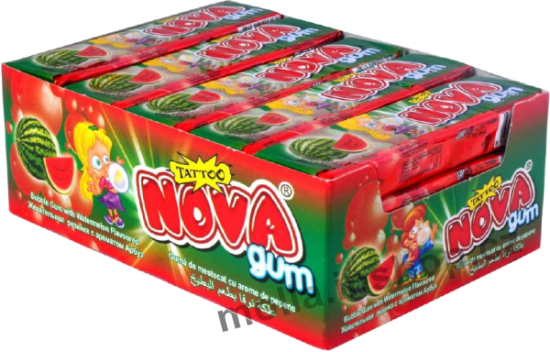 Žvýkačka NOVA meloun 18g/20ks Bubble gum