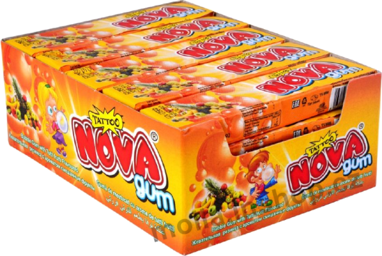 Žvýkačka NOVA tutti fruti 18g/20ks Bubble gum