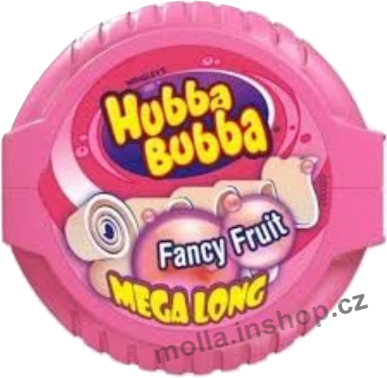 X- Žvýkačky Hubba Bubba růžová 56g/12ks 7.11/25 metrové Fancy Fruit Mega Long