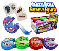 Žvýkačky TattOo Crazy roll 15g/24ks /metrové/ s tetováním