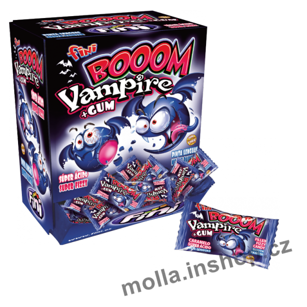 Žvýkačka FINI Vampire bonbon se žvýk.barvící 5g/200ks